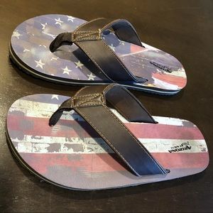 American Flag Print Sandals